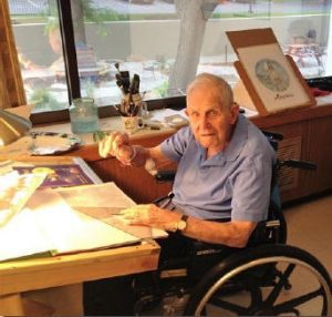 Jack creates art for PET at rehabilitation facility in WA.